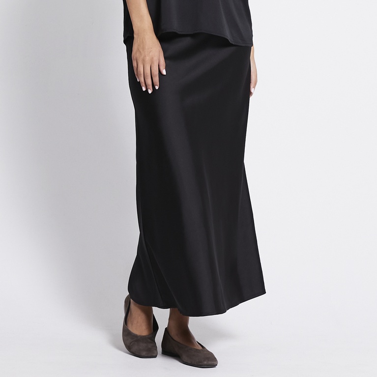 Satin skirt "Corinne" Black